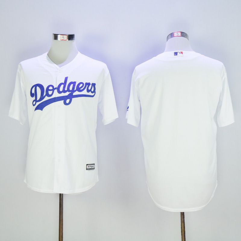 Men Los Angeles Dodgers Blank White MLB Jerseys->los angeles dodgers->MLB Jersey